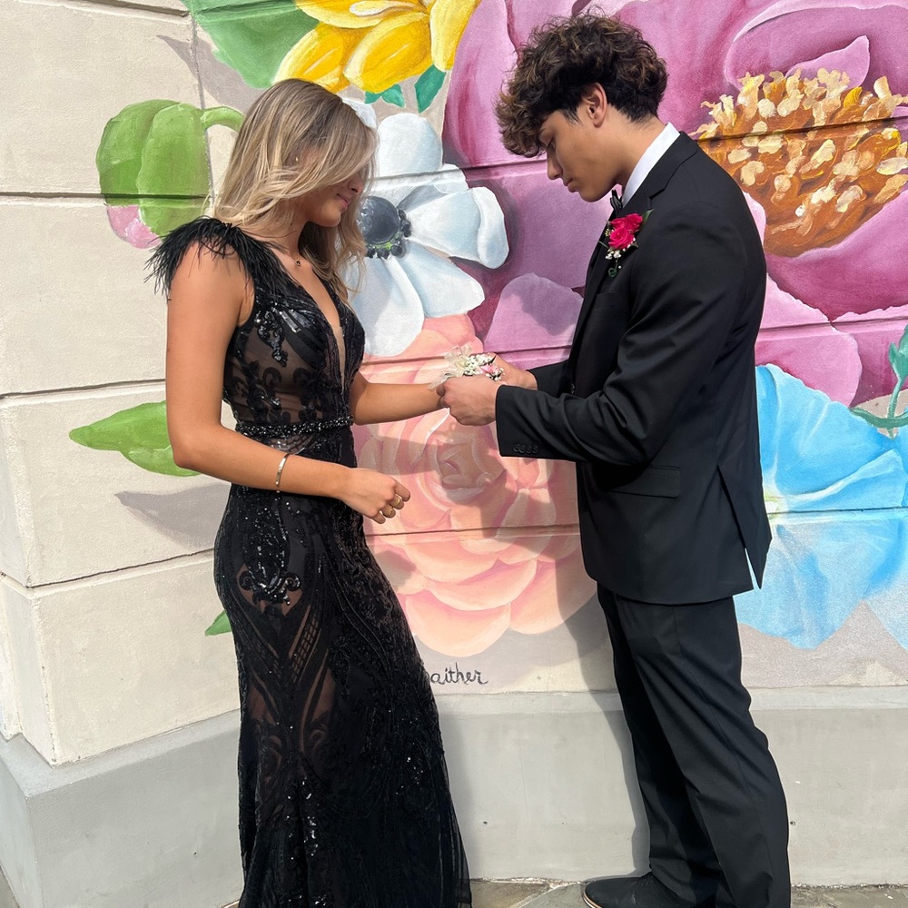 Jovani Black Sequin Gown